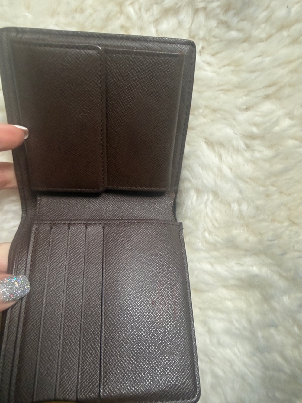 Louis Vuitton Damier Ebene Brown Checkered Men's Wallet - Picture 2 of 8